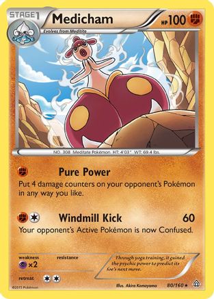 Medicham (80/160) - XY  Primal Clash Holofoil