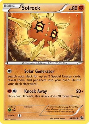 Solrock (83/160) - XY  Primal Clash Reverse Holofoil