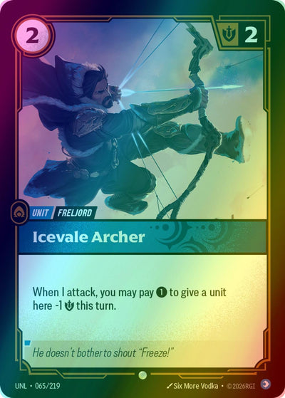 Icevale Archer - 065/219 [Unleashed] [Foil]