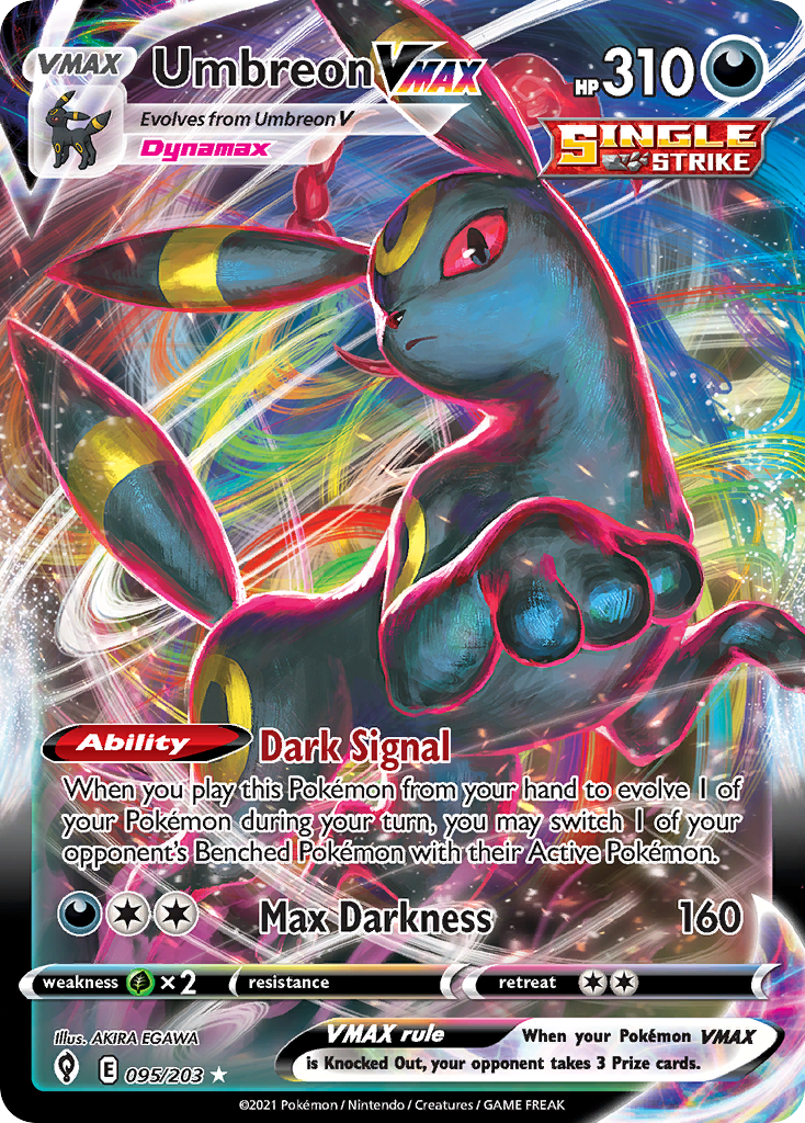 Umbreon Vmax 95 203 Evolving Skies Holofoil