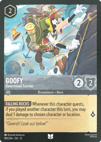 Goofy - Determined Traveler - 189/204 [Wilds Unknown] [Cold Foil]