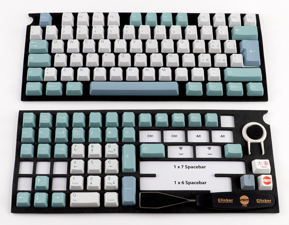 Tai-Hao Hygge Italian ISO 116 Key OEM Profile PBT Double Shot Keycap Set