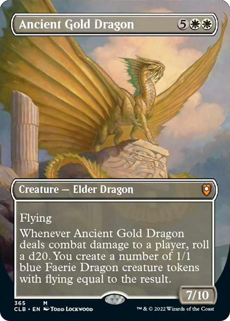 Ancient Gold Dragon (CLB-365) - Commander Legends: Battle for Baldur's Gate (Borderless)