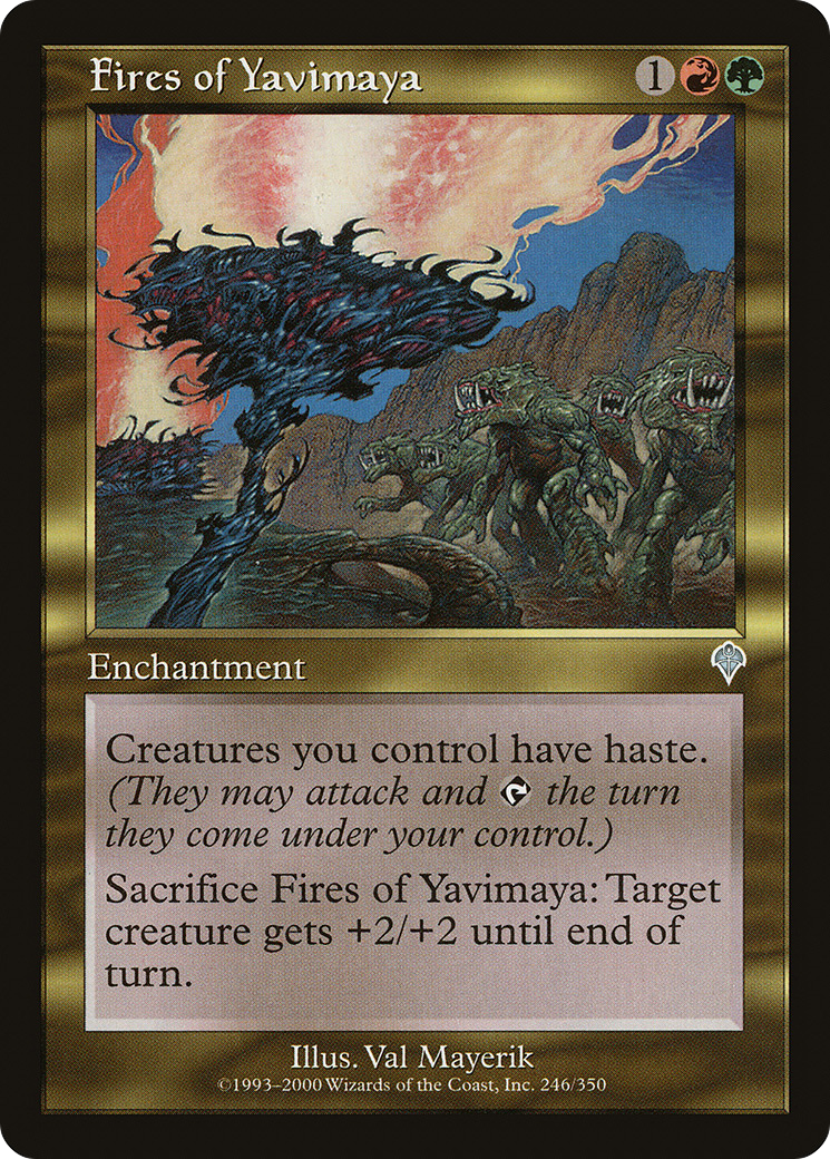 Fires of Yavimaya (INV-246) - Invasion Foil