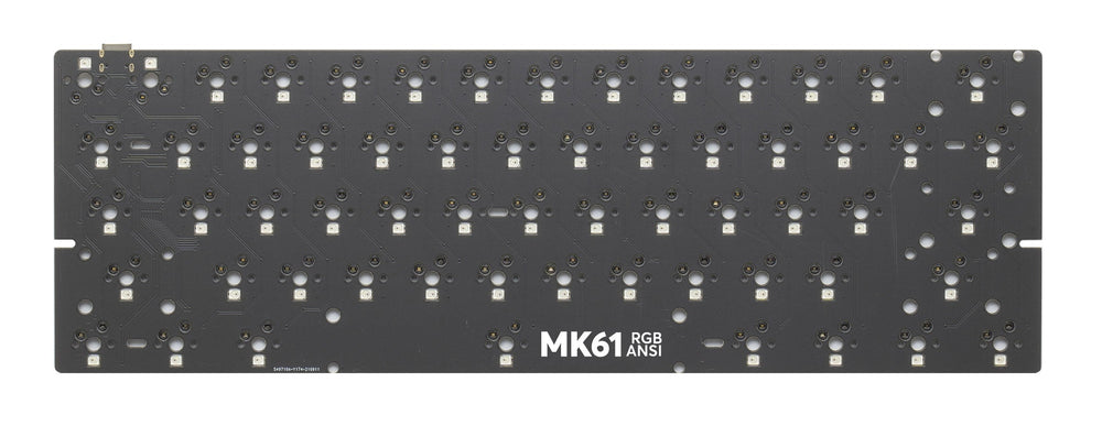 MK61 Hotswap PCB ANSI 60% RGB QMK VIA compatible