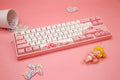 Ducky x Varmilo Miya Mac Pro Sakura Round 2 White LED 65% Double Shot PBT Mechanical Keyboard