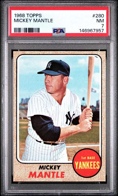 1968 Topps Mickey Mantle #280 PSA 7
