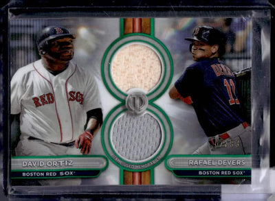 2024 Topps Tribute David Ortiz / Rafael Devers #DR2-OD Patch Green /99