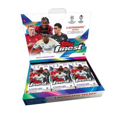 2023/24 Topps UEFA Club Competitions Finest Soccer Hobby 8-Box Case
