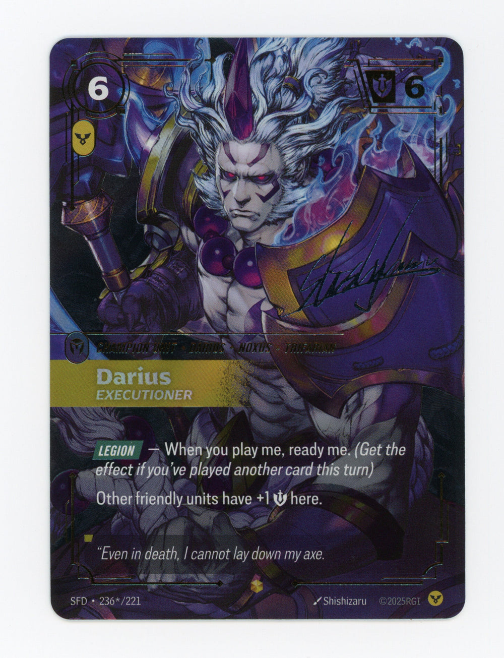 Darius - Executioner — Signature|Foil — ID 17455