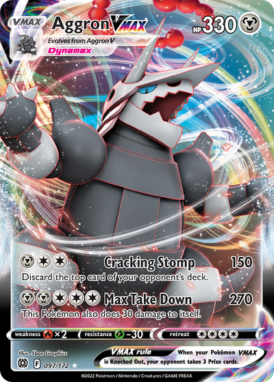 Aggron Vmax 97 172 Brilliant Stars Holofoil