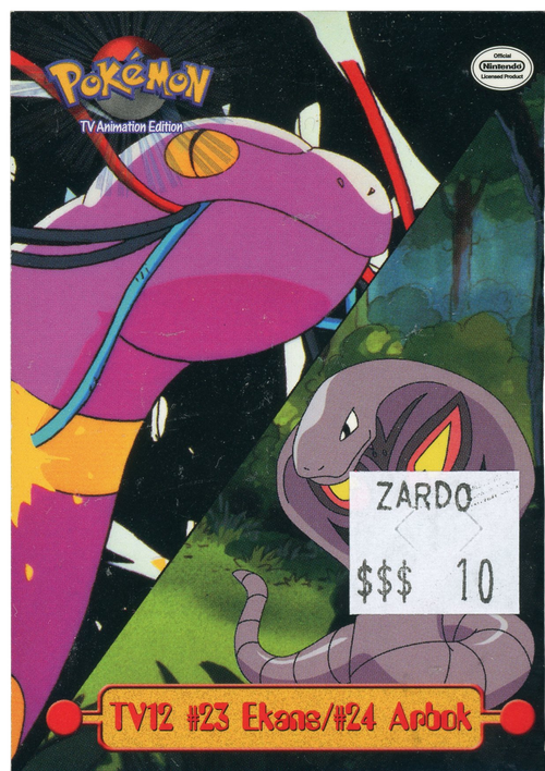 TOPPS TV12 #23 Ekans/#24 Arbok