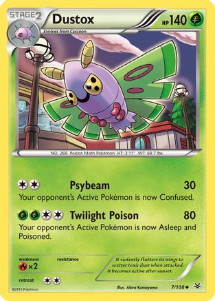 Dustox (7/108) - XY  Roaring Skies Reverse Holofoil
