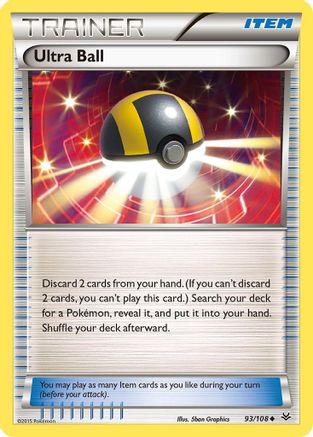Ultra Ball (93/108) - XY  Roaring Skies Reverse Holofoil