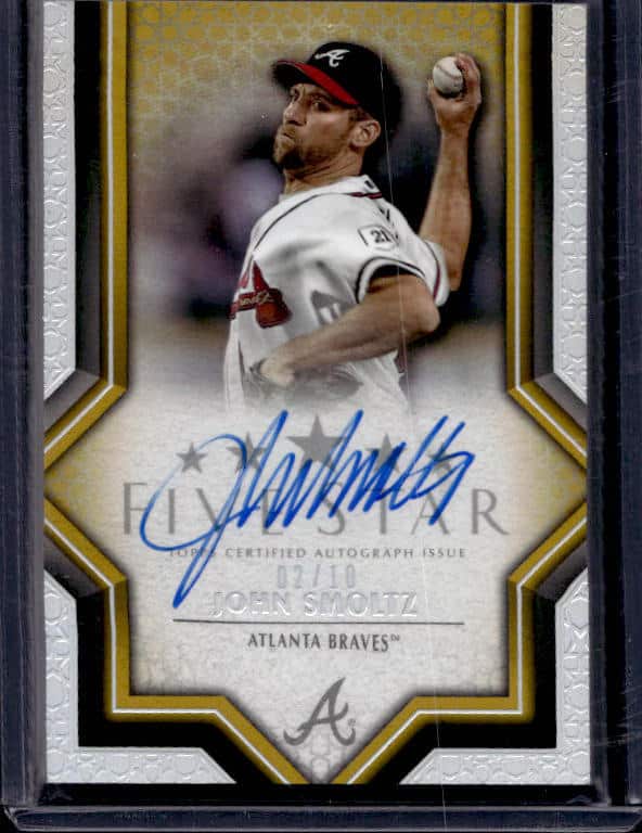 2023 Topps Five Star John Smoltz #FSA-SMO Gold Autograph /10