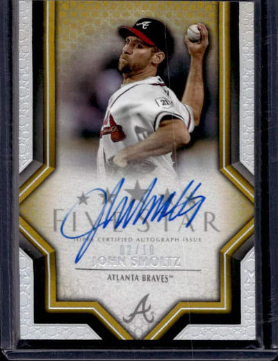 2023 Topps Five Star John Smoltz #FSA-SMO Gold Autograph /10
