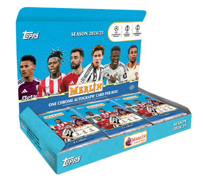 2024/25 Topps UEFA Club Competitions Merlin Chrome Soccer Hobby Box