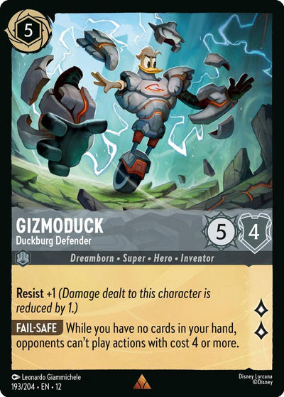 Gizmoduck - Duckburg Defender - 193/204 [Wilds Unknown] [Non-Foil]