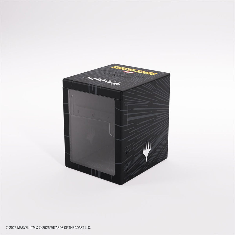Gamegenic MTG Bastion XL Deck Box - 100+ -  Marvel Super Heroes - Comic Burst Black