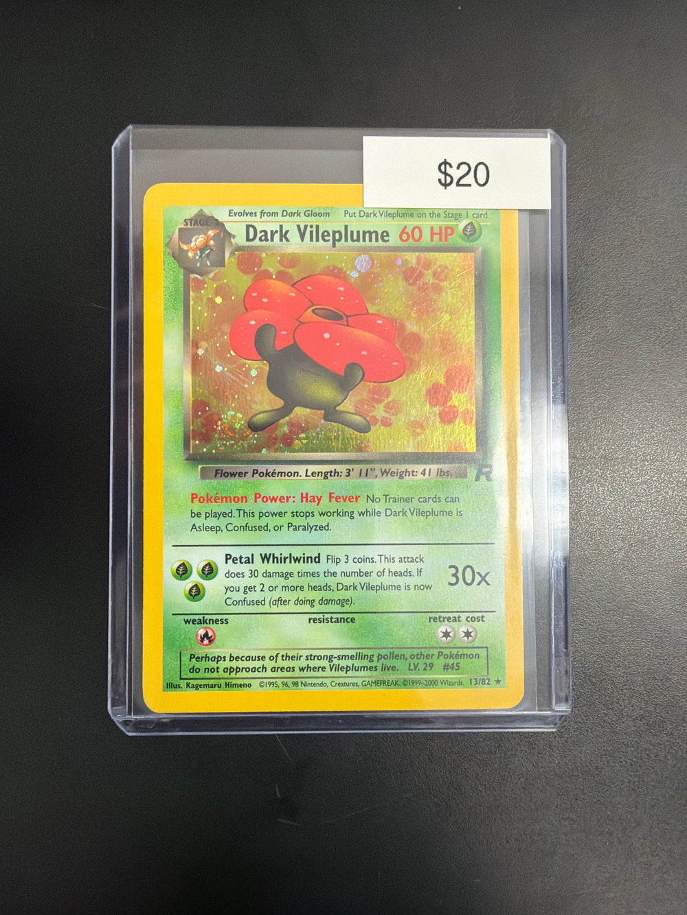 Pokemon Dark Vileplume Rocket 13/82 LP