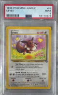1999 POKEMON JUNGLE EEVEE #51 PSA 9