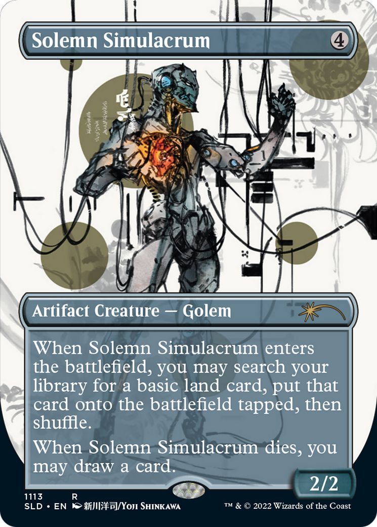 Solemn Simulacrum (SLD-1113) - Secret Lair Drop (Borderless)