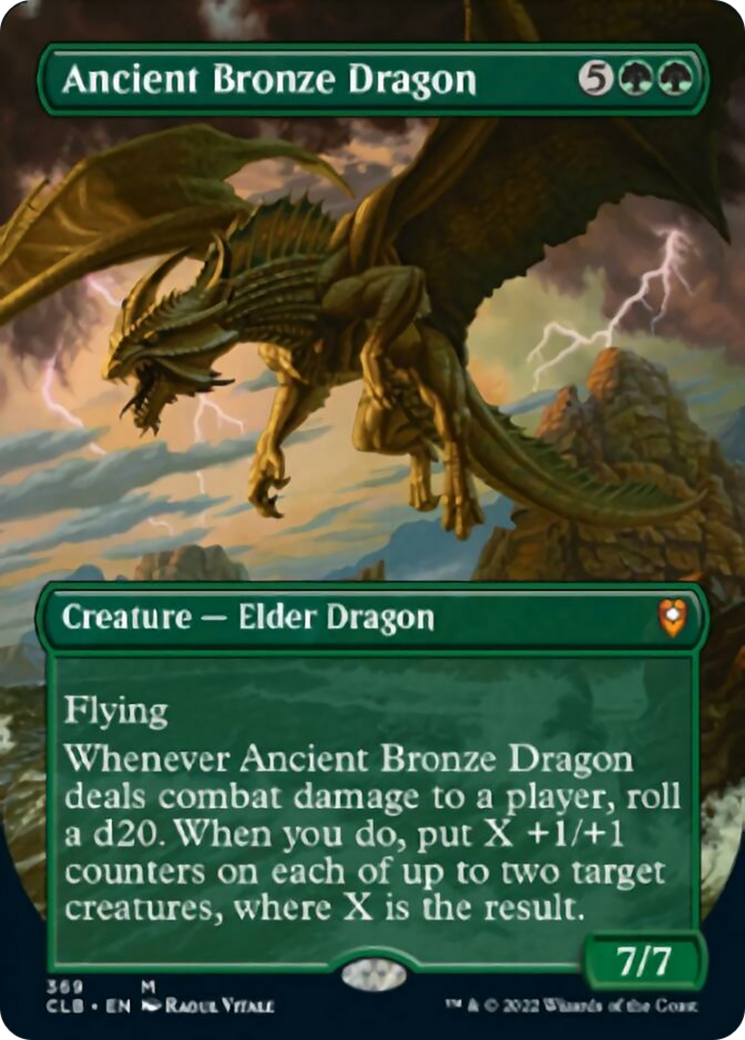 Ancient Bronze Dragon (CLB-369) - Commander Legends: Battle for Baldur's Gate (Borderless) Foil