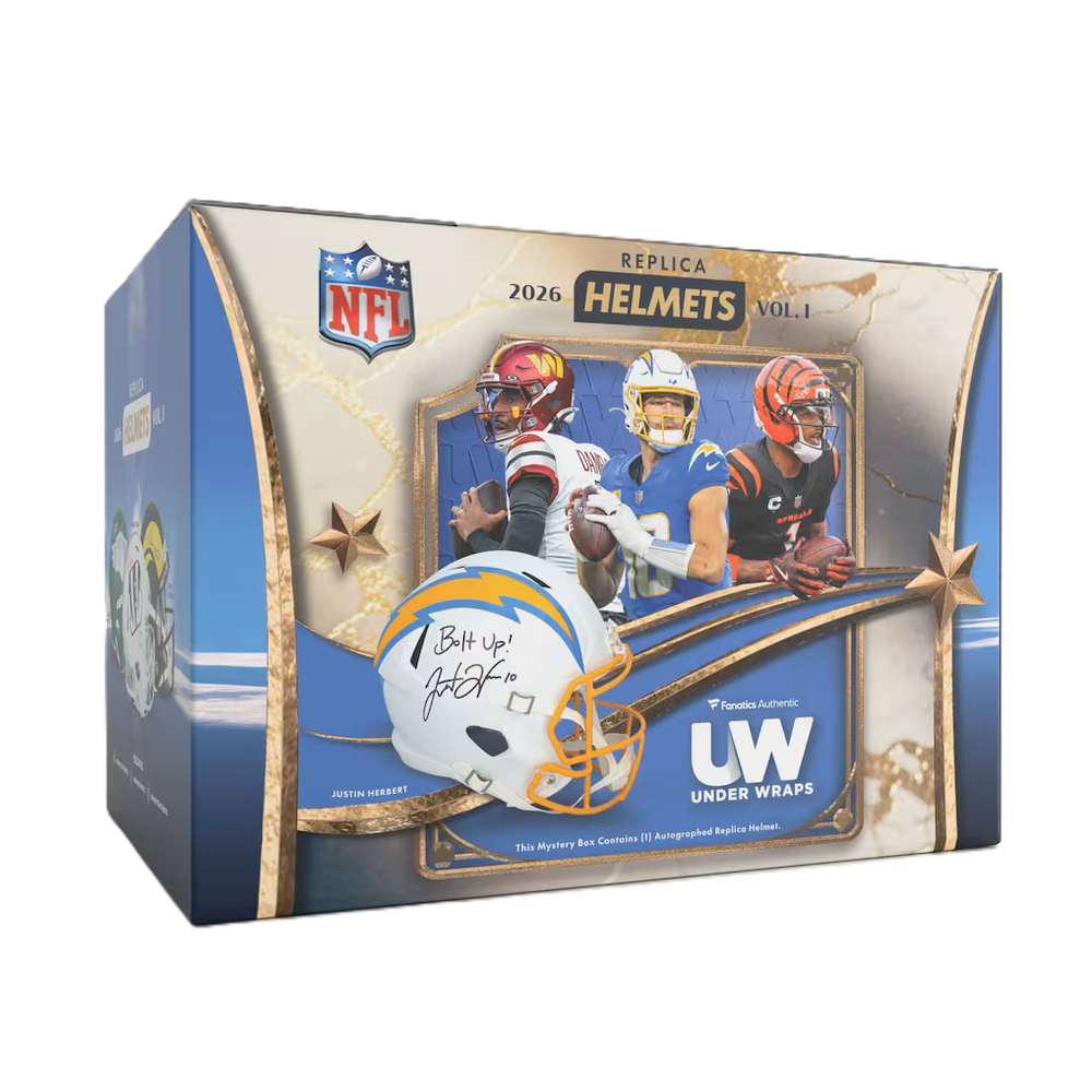 2026 Under Wraps Autographed NFL Replica Helmets Volume I - Single Mystery Box