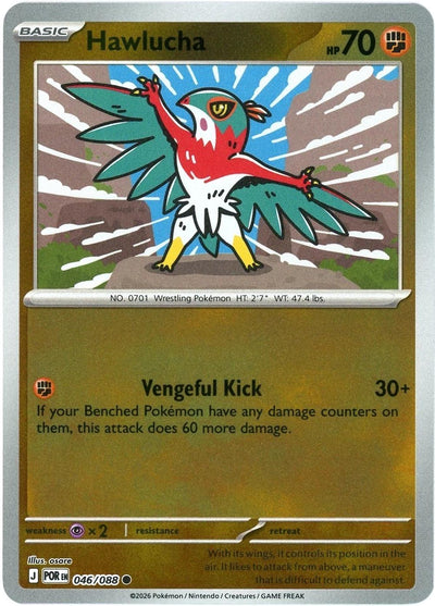 Hawlucha - 046/088 - Common [me03-046] [Reverse Holo]