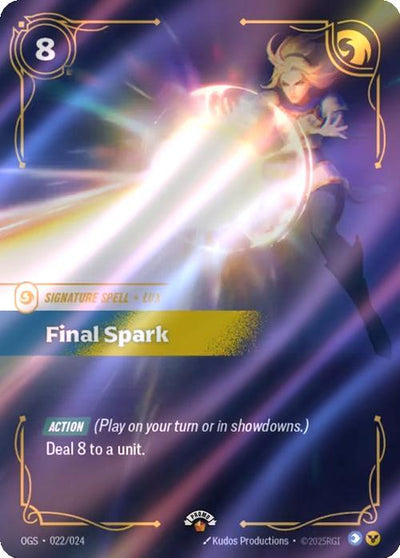 Final Spark - 022/024 [Riftbound Organized Play Promotional Cards] [Foil]