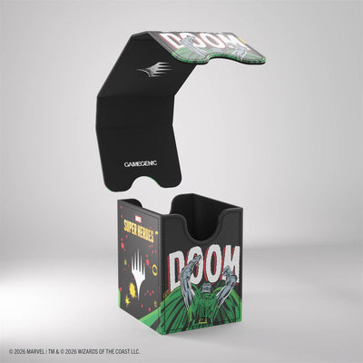 Gamegenic MTG Art Squire Plus XL Deck Box - 100+ - Marvel Super Heroes - Doctor Doom and Spider-Man