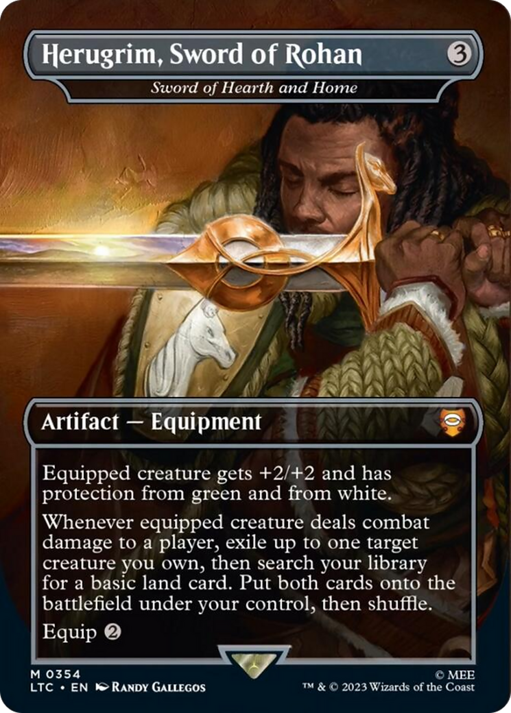 Sword of Hearth and Home (LTC-354) - Tales of Middle-earth Commander / Herugrim, Sword of Rohan (Borderless)