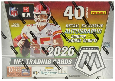 2020 Panini Mosaic Football Mega Box (Reactive Green Parallels!)