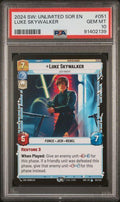 2024 STAR WARS: UNLIMITED SPARK OF REBELLION #051 LUKE SKYWALKER PSA 10