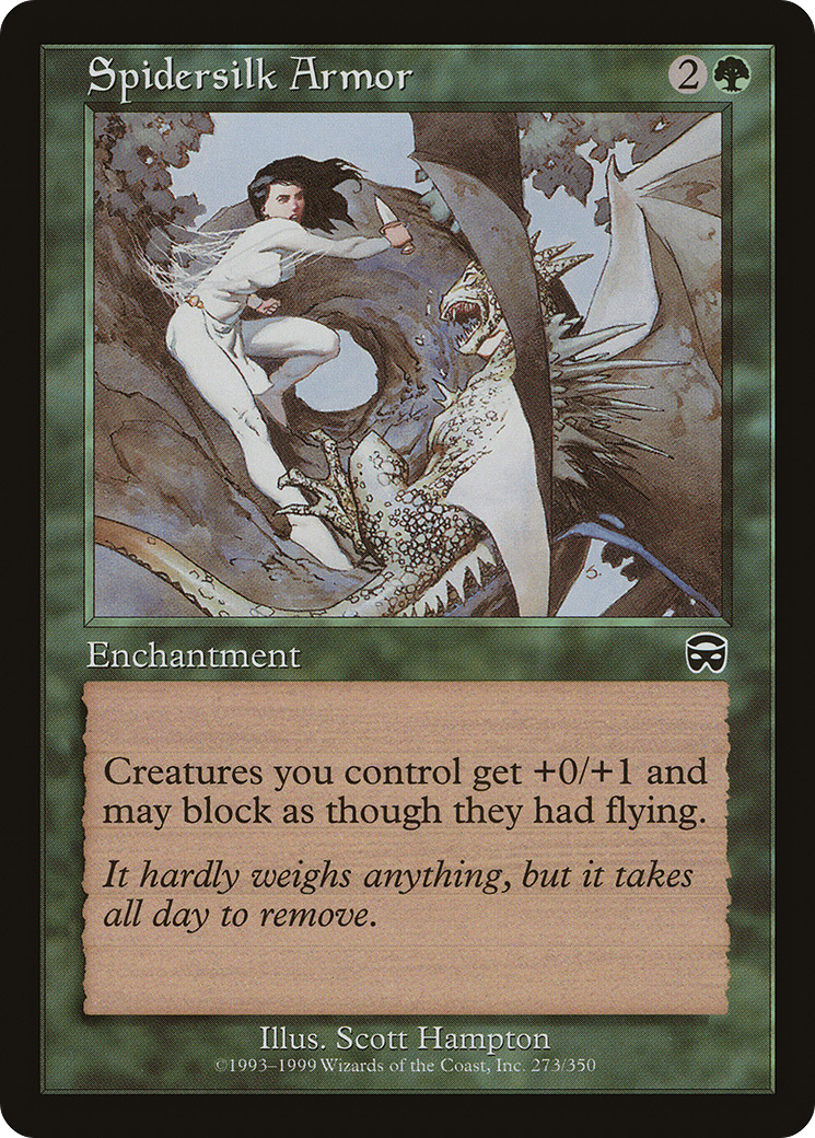 Spidersilk Armor (MMQ-273) - Mercadian Masques Foil