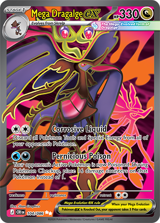 Mega Dragalge ex - 104/086 - Ultra Rare [me04-104] [Ultra]