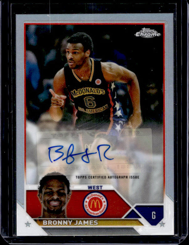 2023 Topps Chrome McDonald's All American Bronny James #CA-BJ Refractor