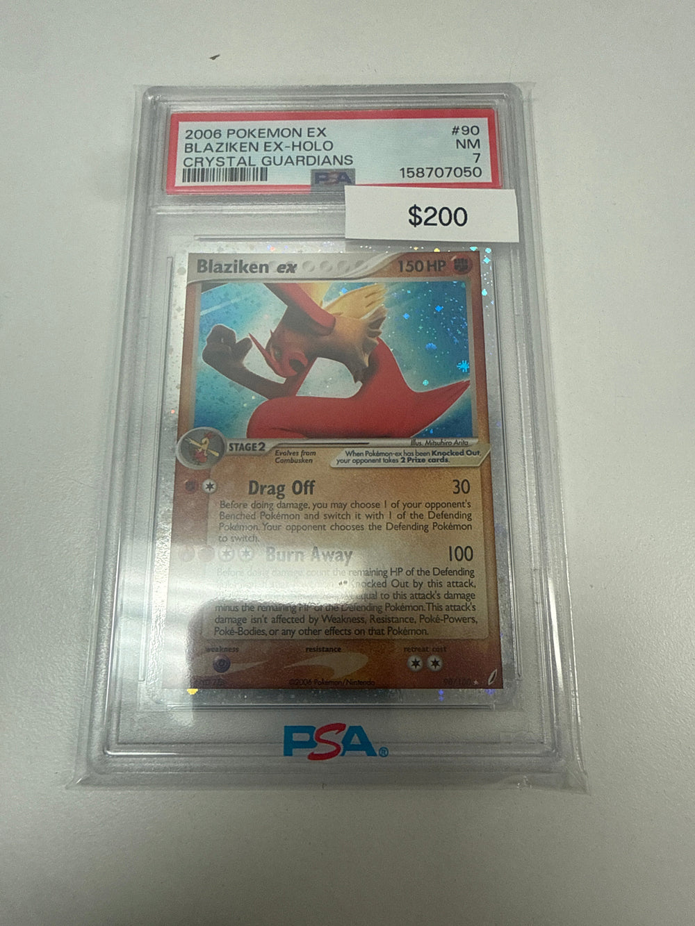 Pokemon Blaziken Ex PSA 7