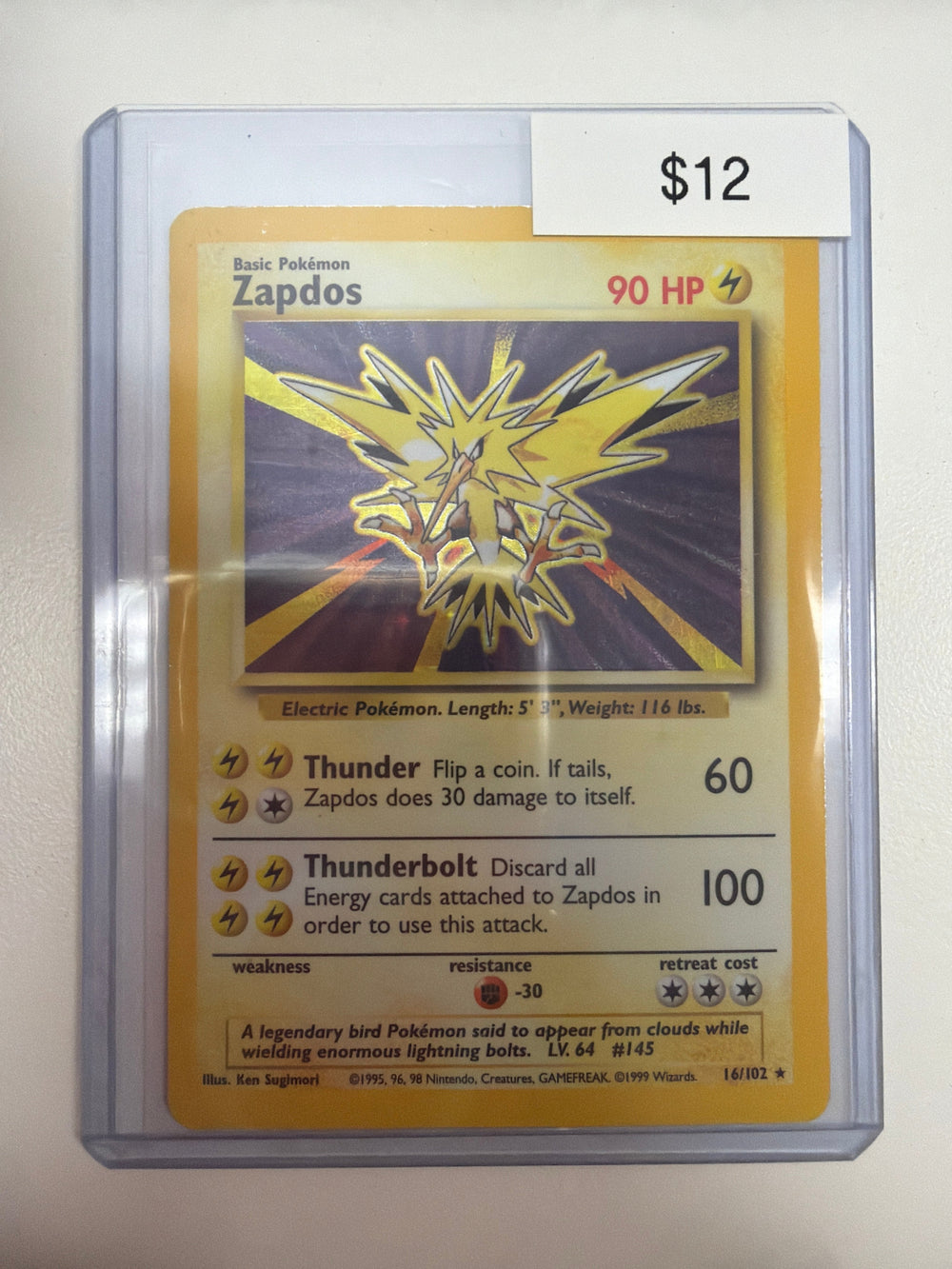 Pokemon Zapdos 16/102