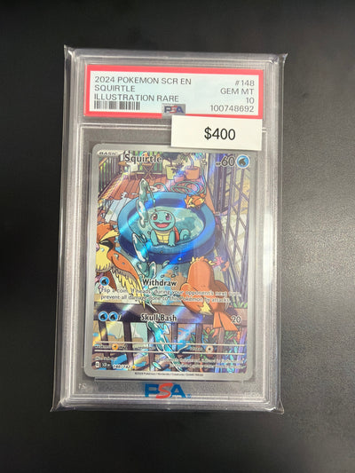 Pokemon Stellar Crown Squirtle #148 PSA 10