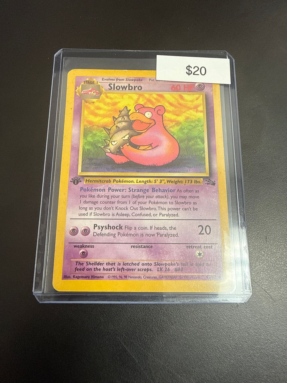 Pokemon 1st Ed Slowbro Non-Holo #43/62
