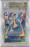 2025 ONE PIECE THE BEST PREMIUM BOOSTER VOL.2 GUM GUM RAIN ALT ART #OP02068 BGS 10