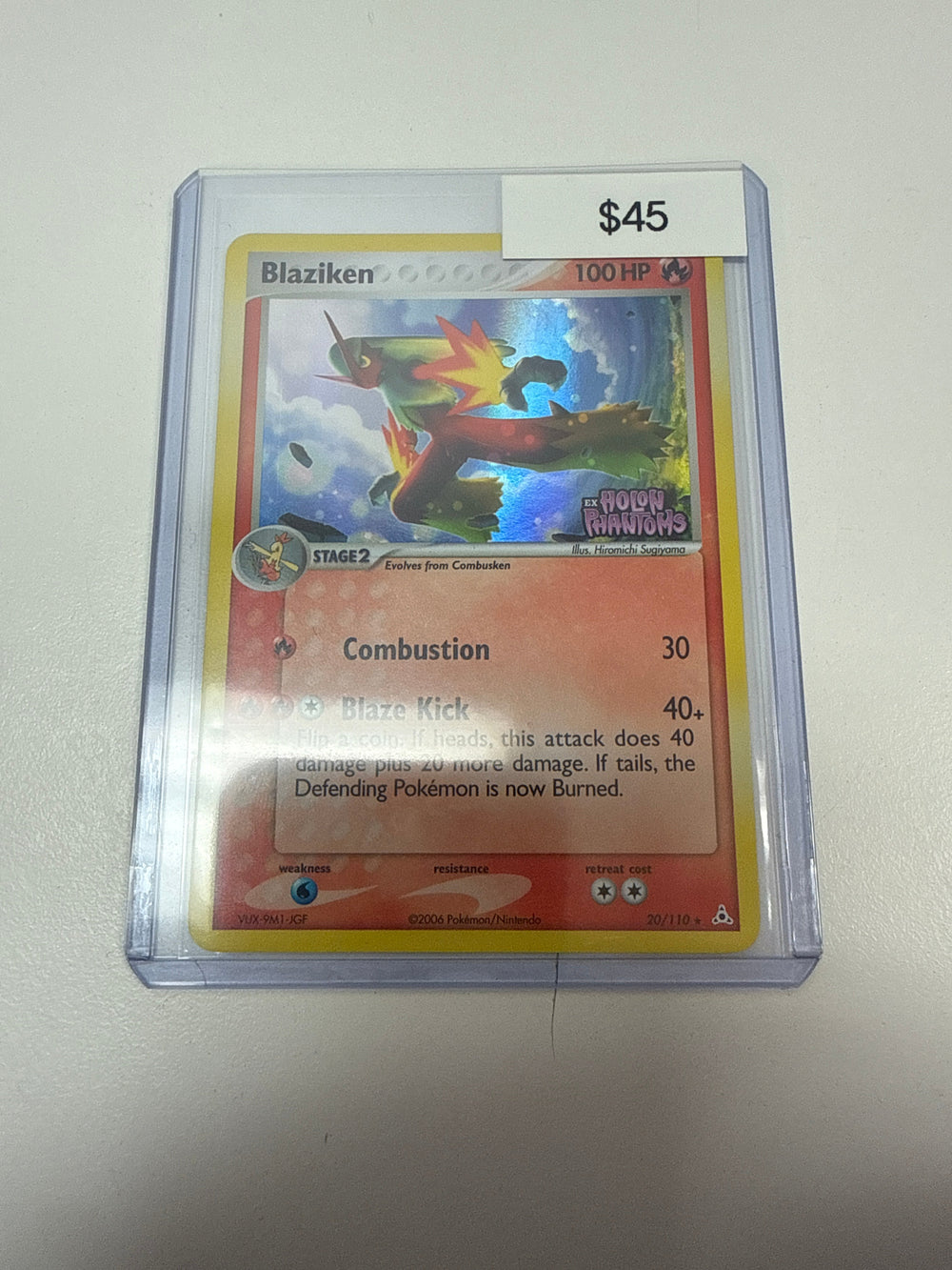 Pokemon Blaziken Holon Phantoms Stamped #20/110