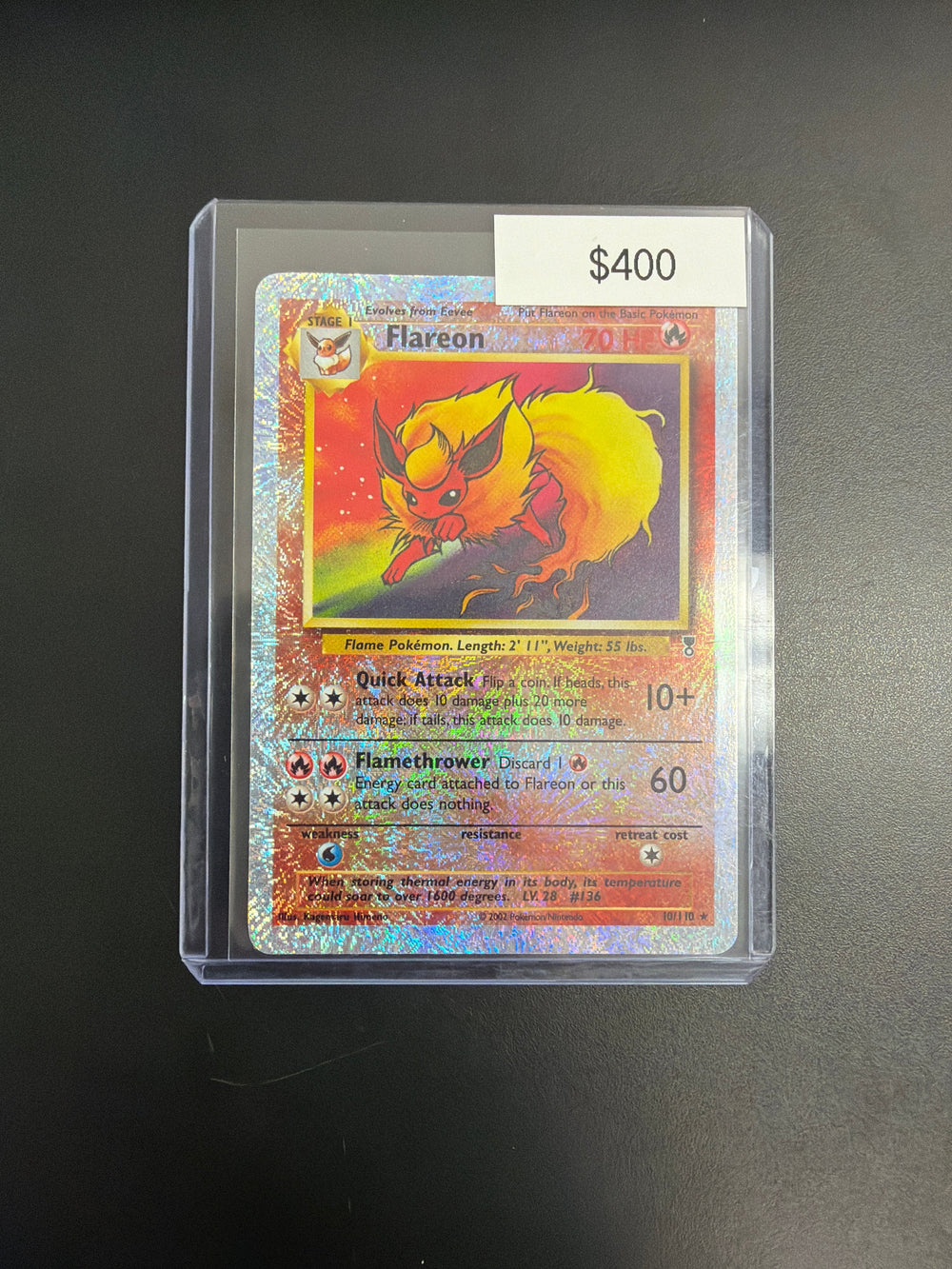Pokemon Legendary Collection Reverse Holo Flareon #10/110