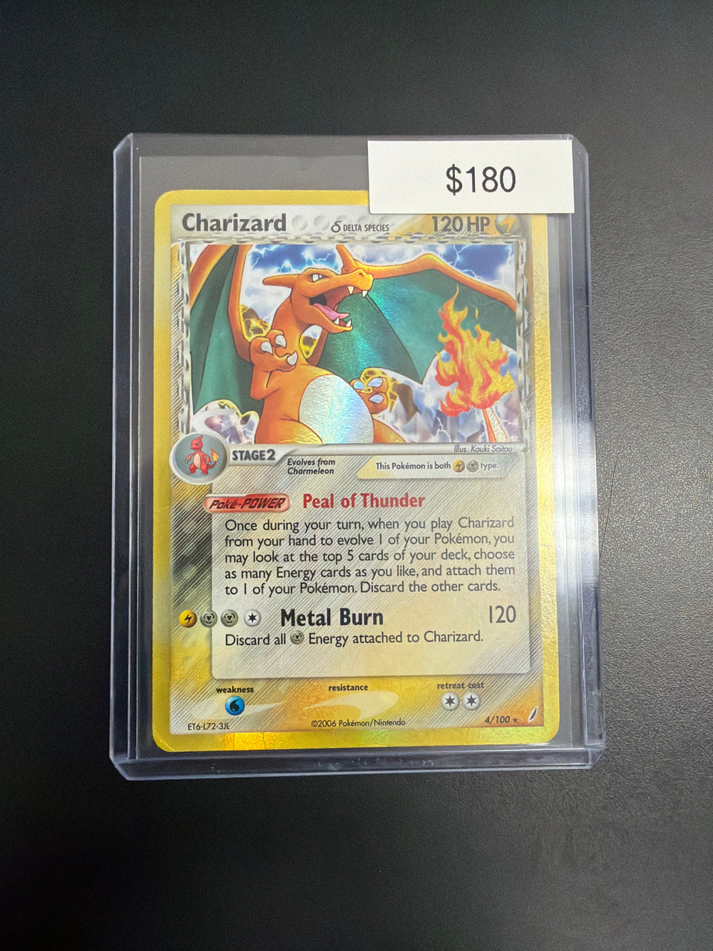 Pokemon Delta Species Reverse Holo Charizard #4/100
