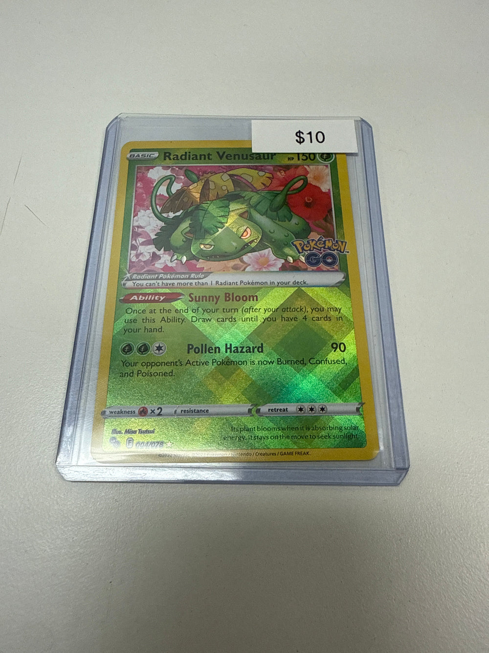 Pokemon Radiant Venusaur Pokemon Go #004/078