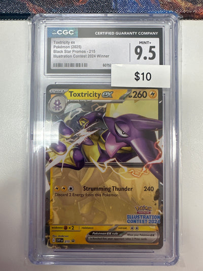Pokemon Toxtrixcity ex 215 Illustration Contest CGC 9.5