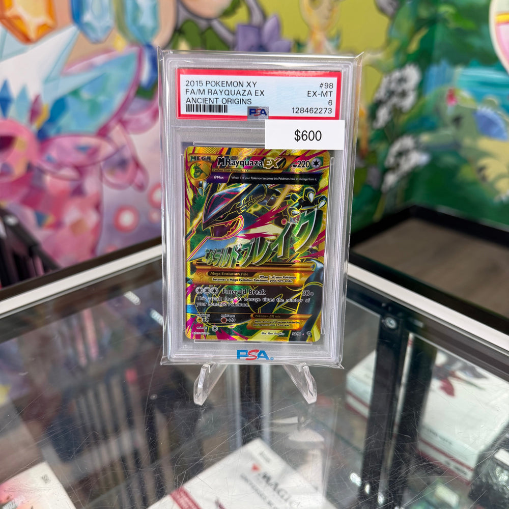 Pokemon Ancient Origins M Rayquaza EX #98 PSA 6