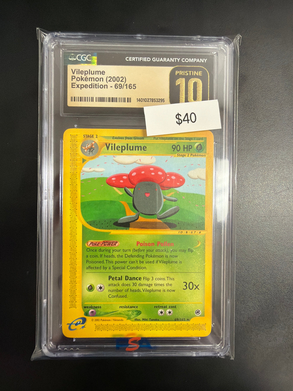 Pokemon Japanese Vileplume #69 Expedition CGC Prestine 10