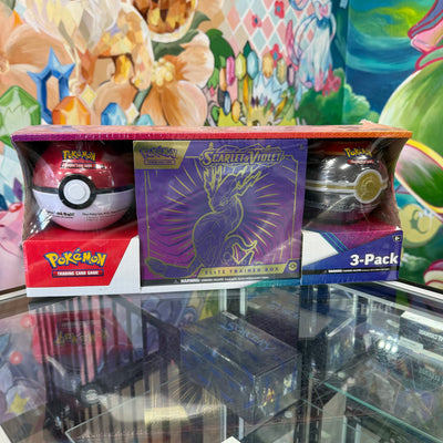 Pokemon Scarlet & Violet Base Set Elite Trainer Box + 2 Poke Balls Bundle